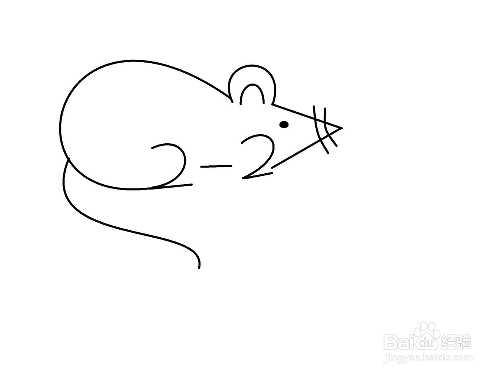 用2-2画老鼠的方法