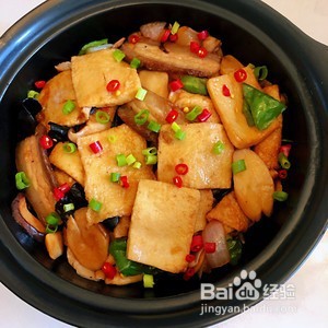 简单易学的干锅千叶豆腐