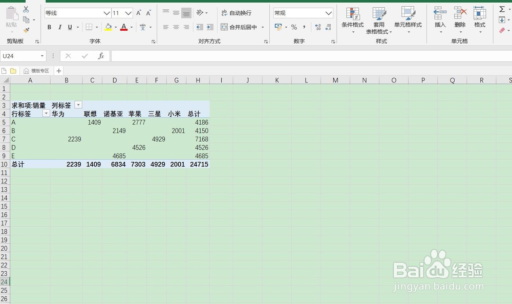 数据透视表数据源自动更新方法（二）