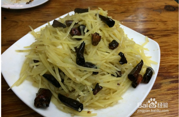 酸辣土豆丝的制作