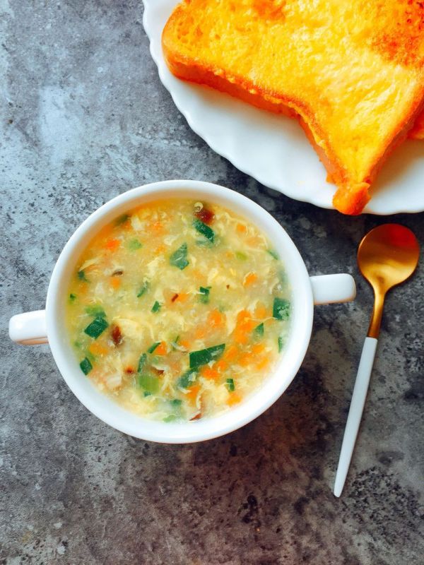 鲜虾蔬菜疙瘩汤