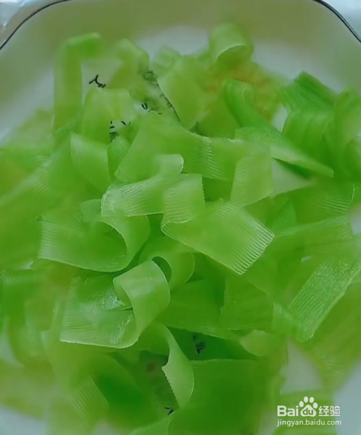 椒麻笋片的做法