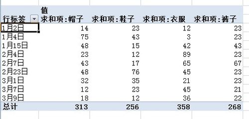 怎样使用EXECL中的数据透视表(入门篇)