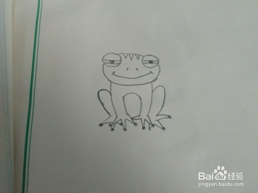 小青蛙的简笔画怎么画