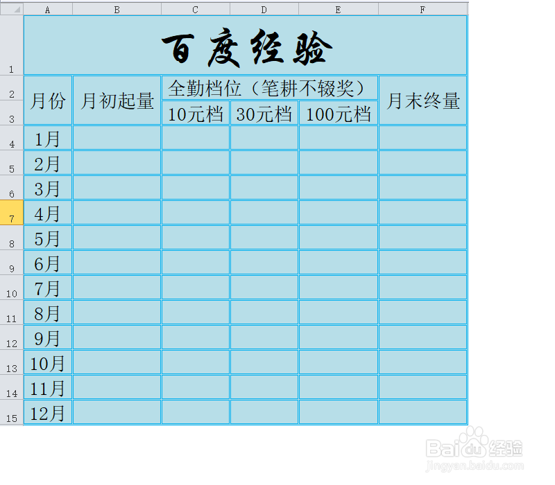 百度经验怎么统计当月经验量，全勤是否达标？
