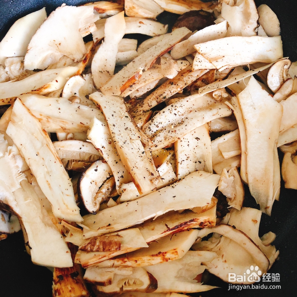 心心念念的素炒松茸