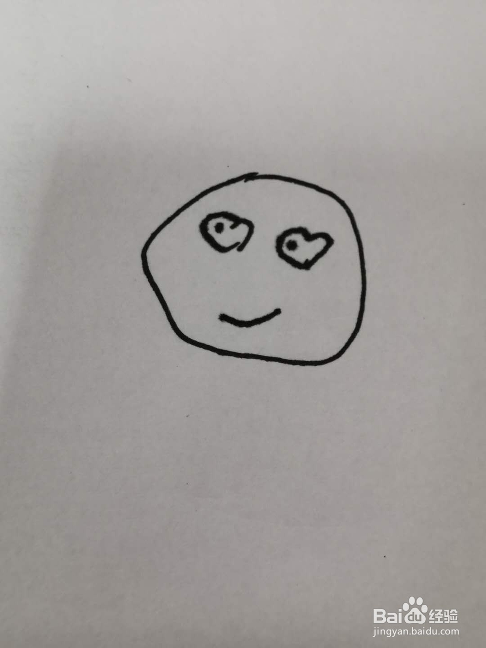 表白简笔画-表情包小丑人中的“爱你”怎么画