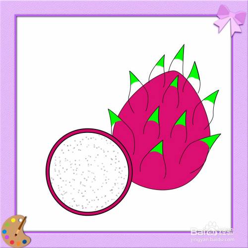 火龙果的简笔画怎么画?