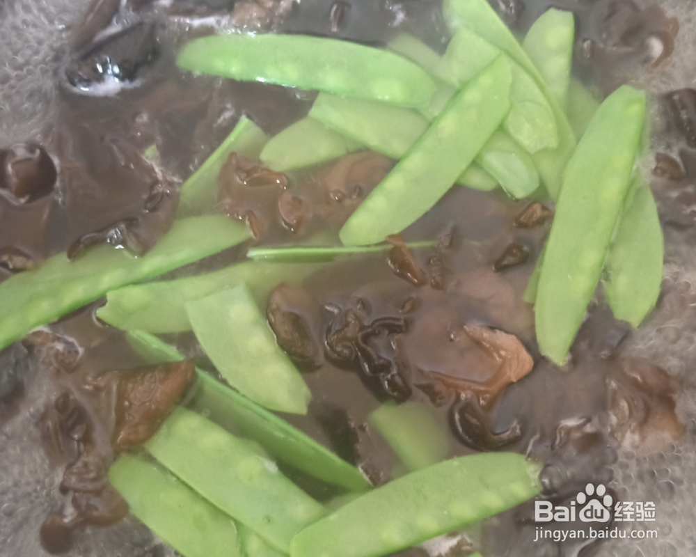 家常做法的清炒淮山黑木耳