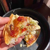 卷饼与芝士碰撞的多层美味披萨