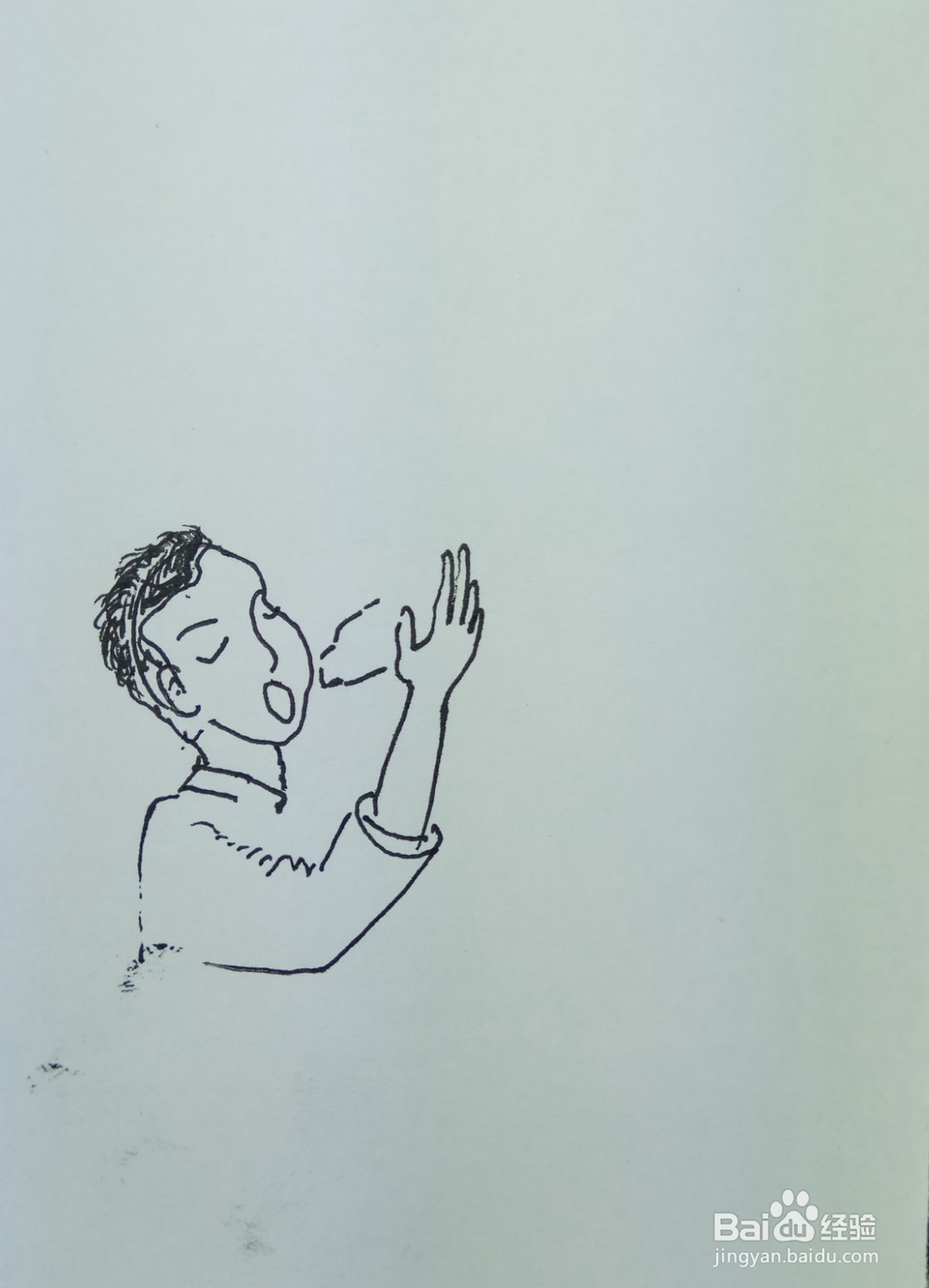 怎样画简笔画“爱喝饮料的小孩