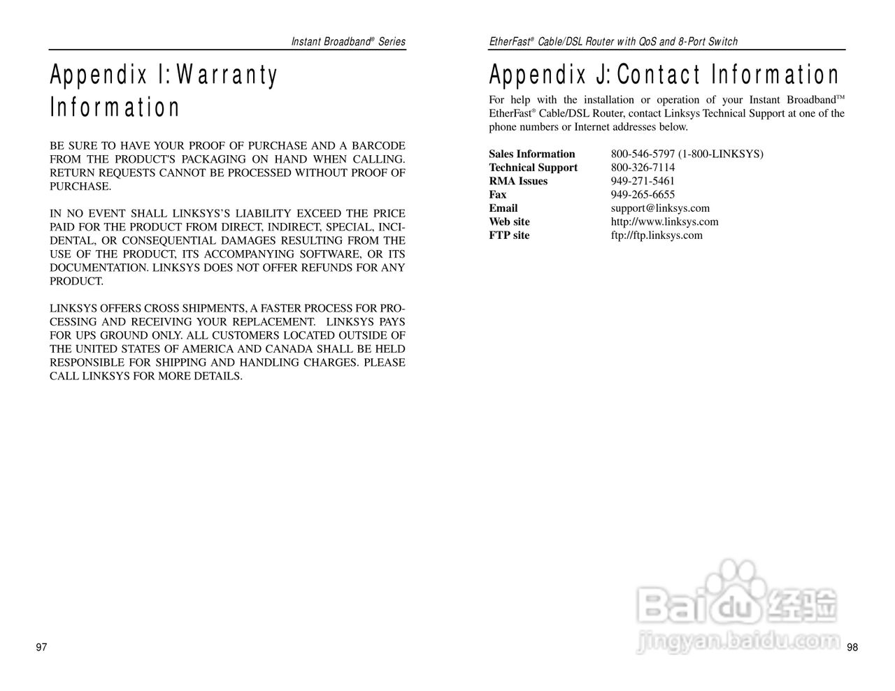 思科交换机BEFSR81型使用说明书:[6]