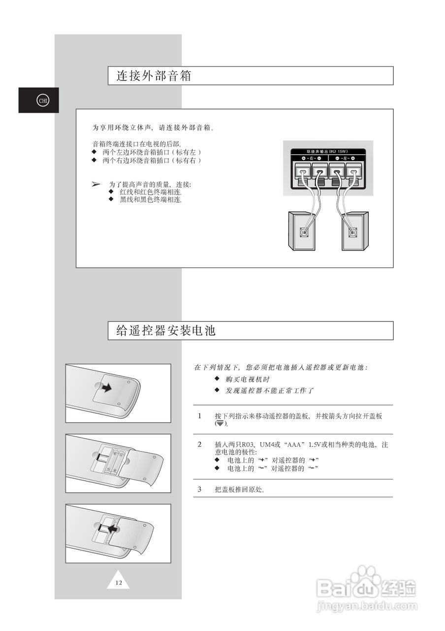 三星SP46L5HR彩电使用说明书:[2]