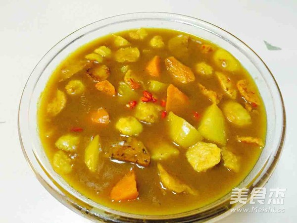 咖喱鱼丸的做法