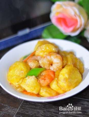 鲜虾日本豆腐的做法家常鲜虾日本豆腐的做法图解