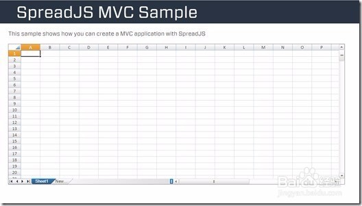 如何在MVC 5中使用前端表格控件SpreadJS