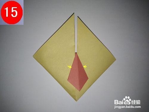 爱心领带的折纸艺术