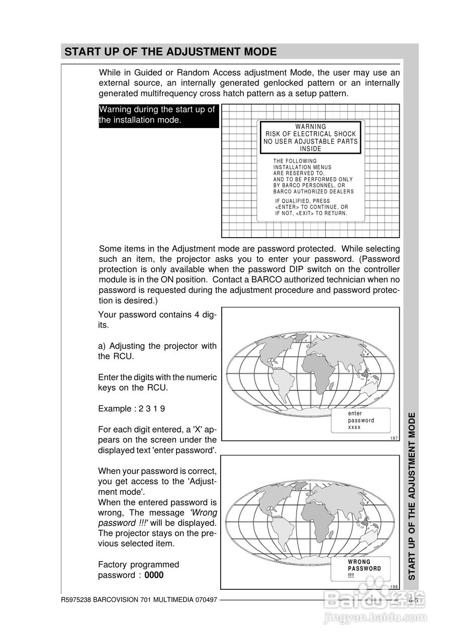 Barco巴可 VISION 701投影机说明书:[6]