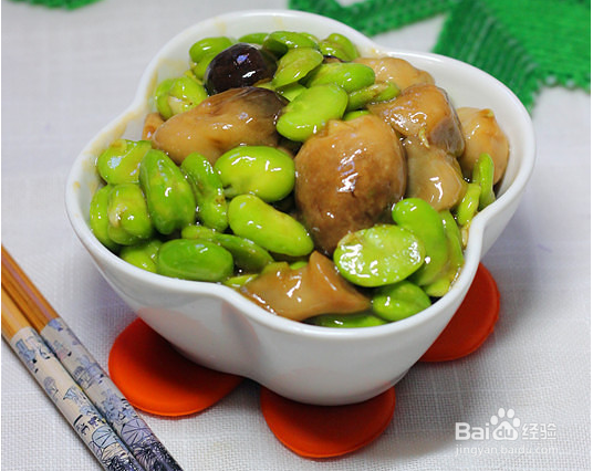 零厨艺美味养生素食——蚝油蚕豆草菇