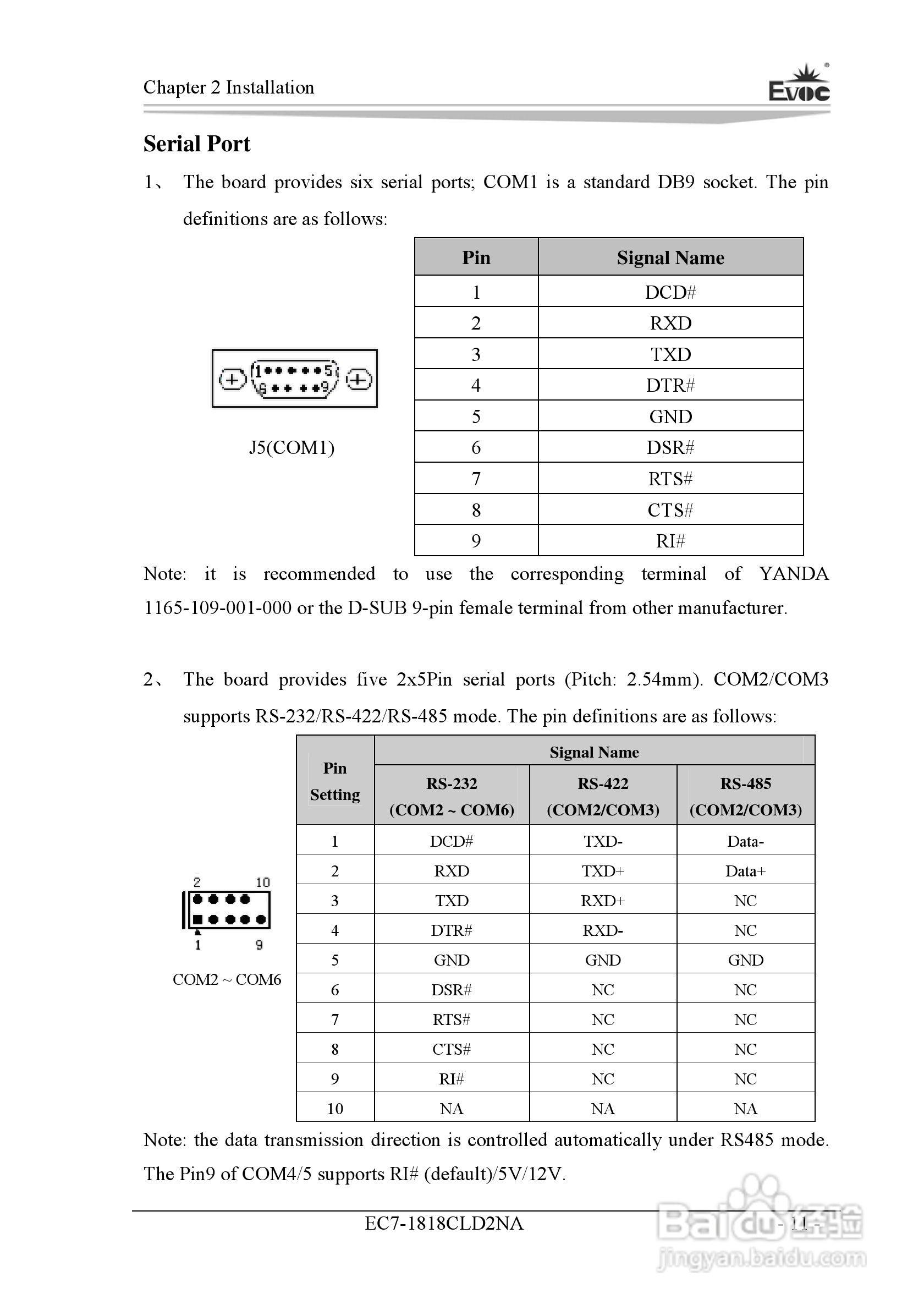 研祥Mini-ITX主板EC7-1818CLD2NA说明书:[7]