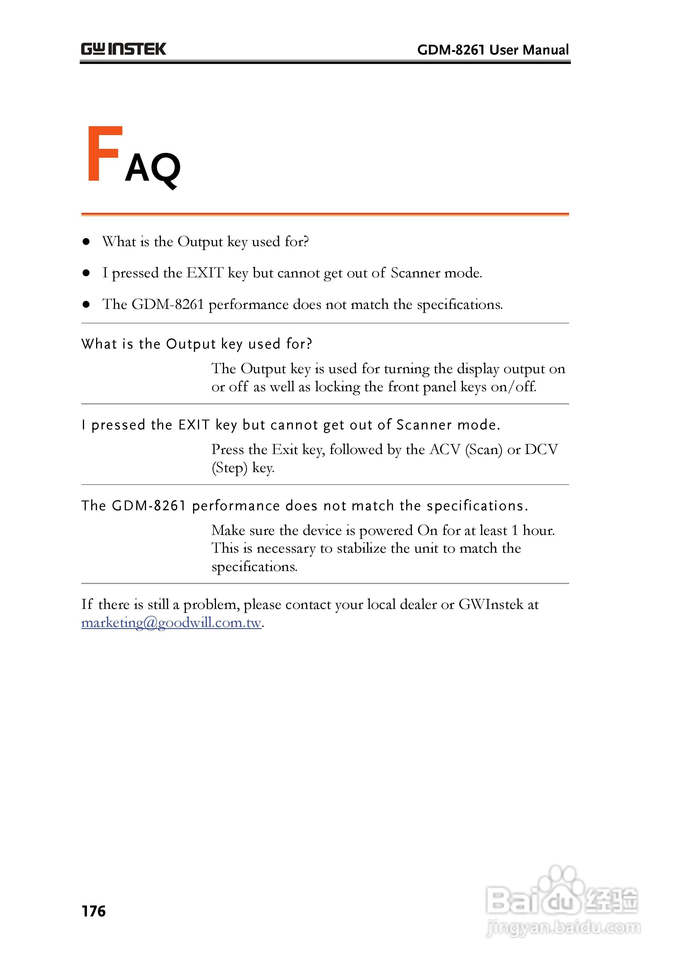 固纬GDM-8261数字万用表使用说明书:[18]