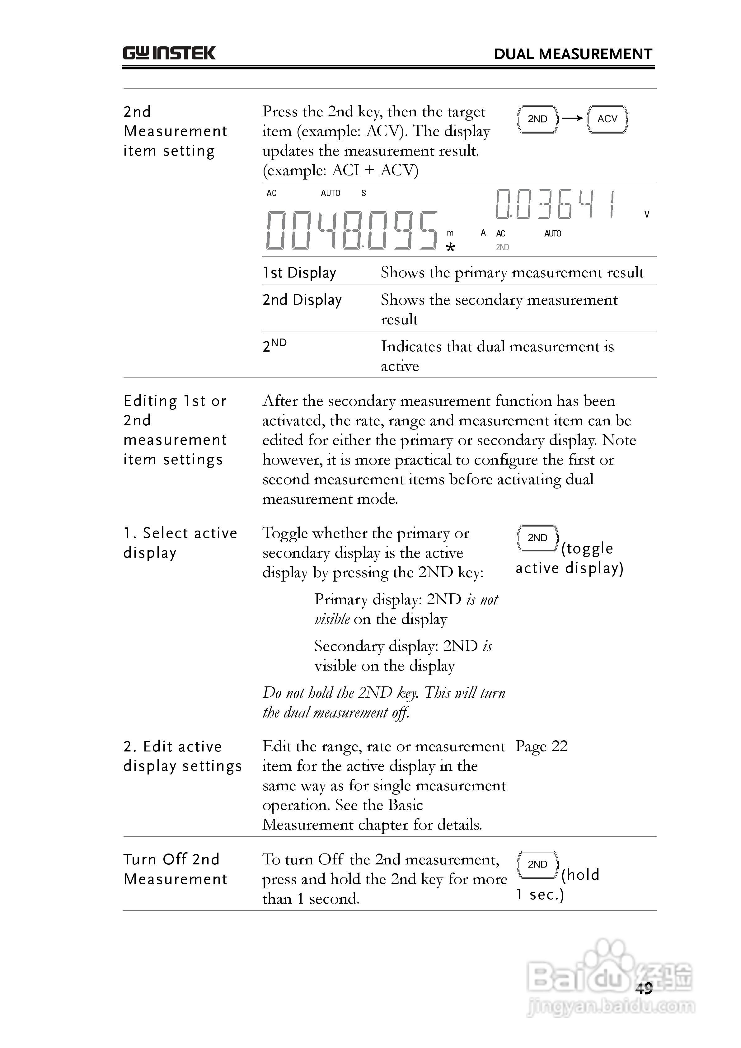固纬GDM-8261数字万用表使用说明书:[5]