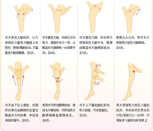 史上最全面的图解，教您如何按摩瘦小腿