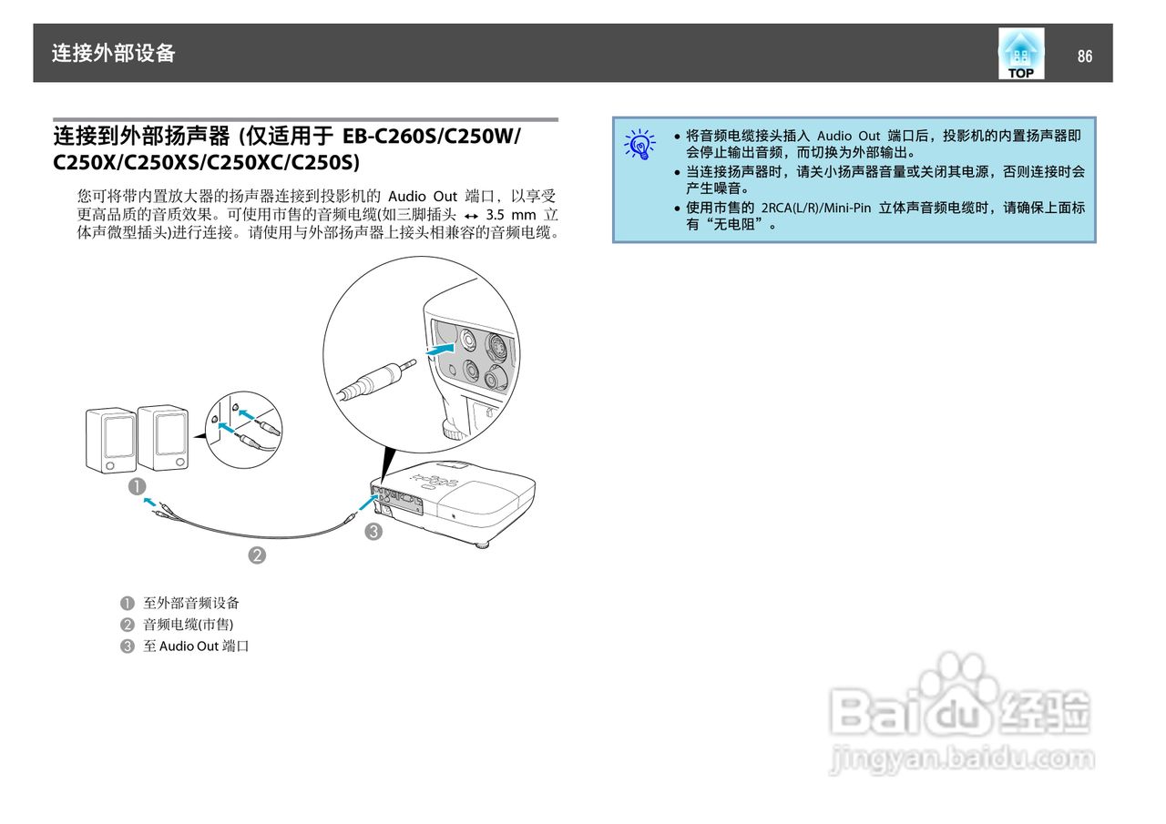 爱普生EB-C250W投影机使用说明书:[9]