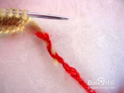 织围巾时怎么续线