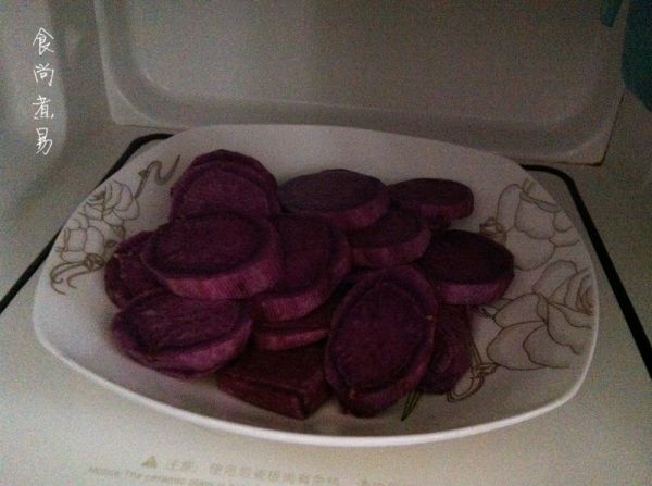 桂花紫薯牛奶羹