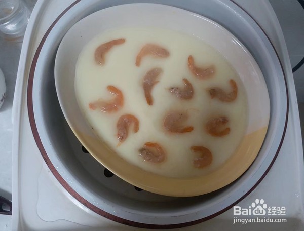 虾仁蒸蛋的做法