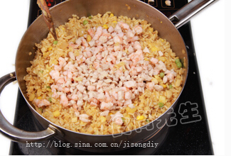 鲍菇咖喱什锦炒饭