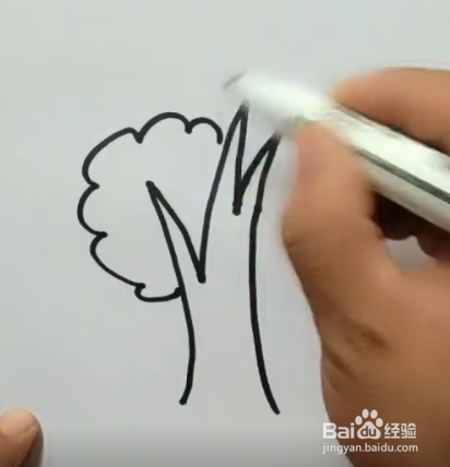 怎样简笔画果树
