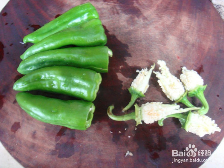 青椒塞肉的做法