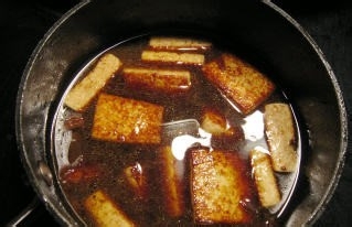 茶叶卤水豆腐制作的步骤