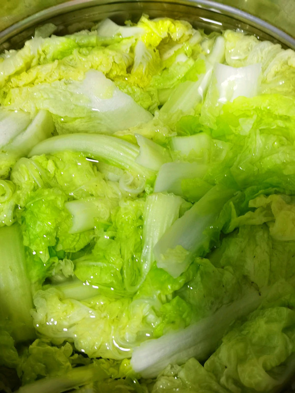 小白菜炒蟹黄菇