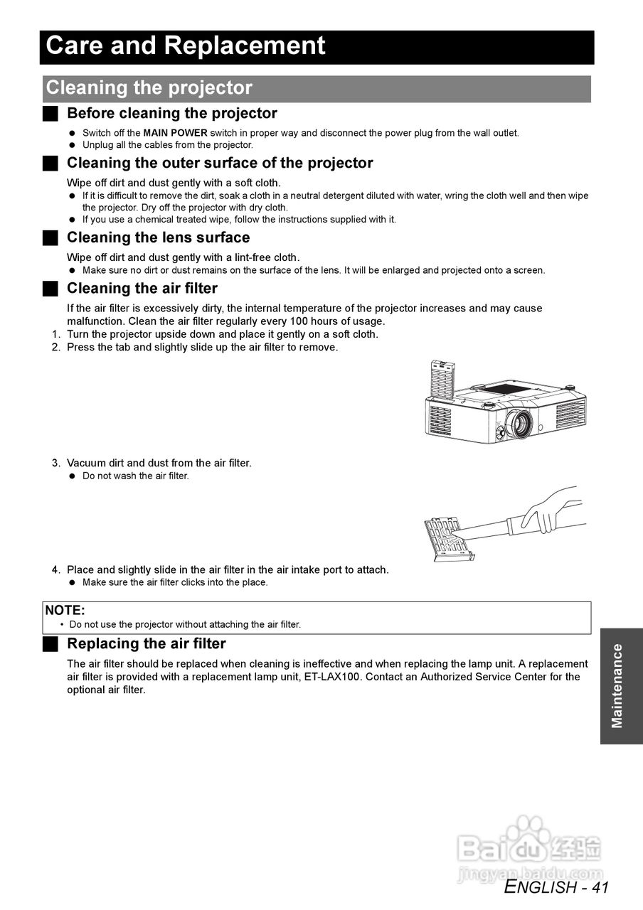松下PT-AX200U投影机使用说明书:[5]