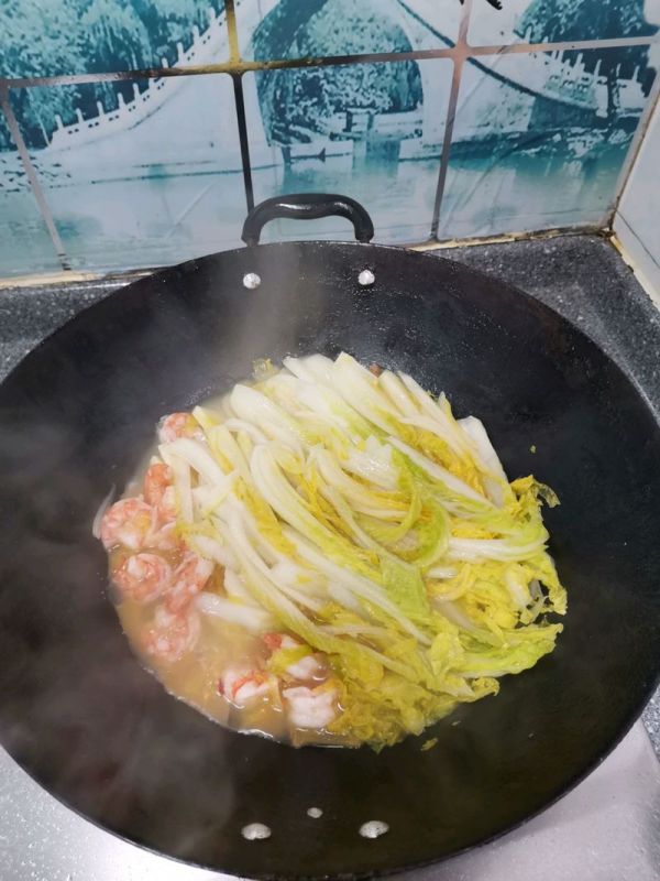 上汤虾仁娃娃菜