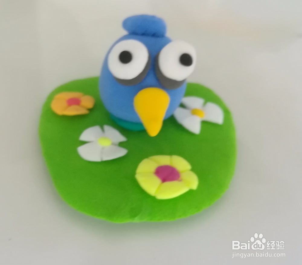 愤怒的小鸟之蓝色小鸟超轻粘土教程