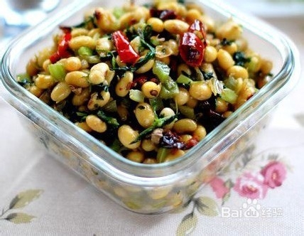 如何用美的面包机炒黄豆