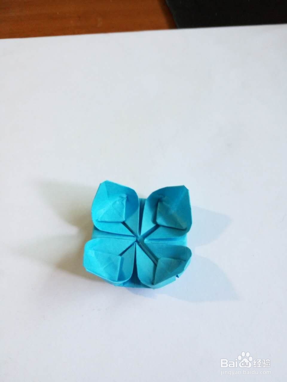 手工折纸蓝莲花（16花瓣）