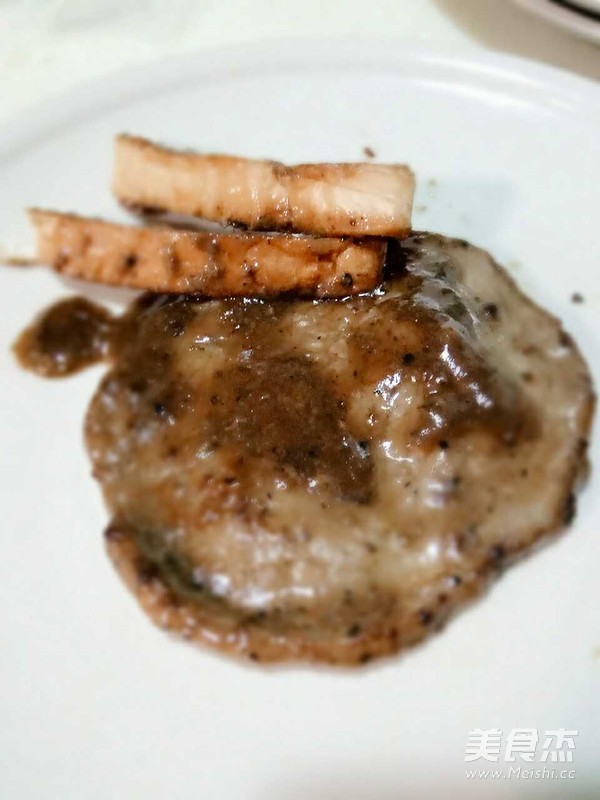 黑椒牛排的做法