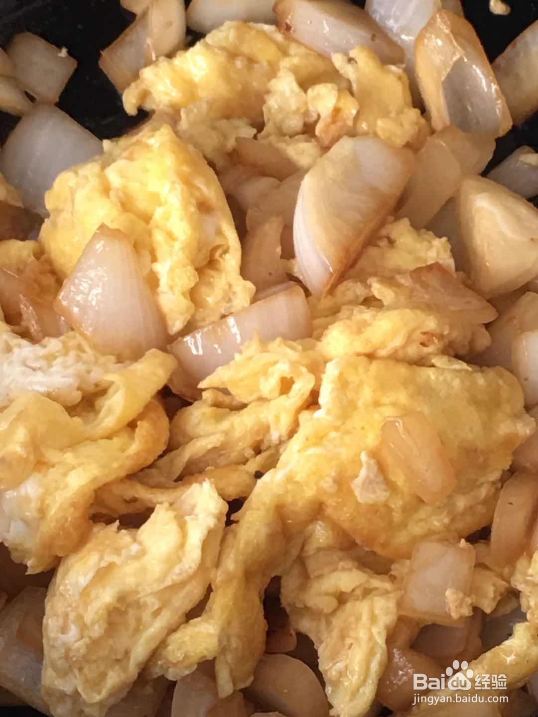 洋葱炒鸡蛋的做法