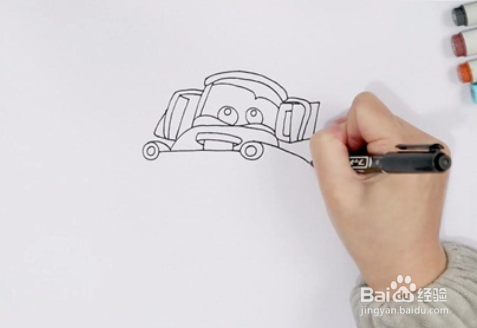 赛车总动员的板牙怎么画