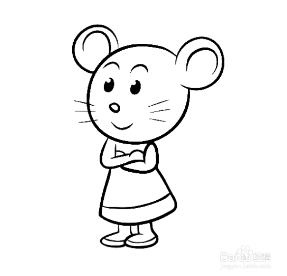 如何手工画高傲的老鼠简笔画？