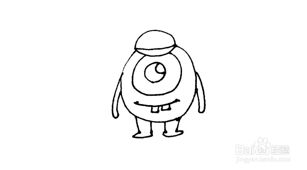 大眼仔简笔画教程