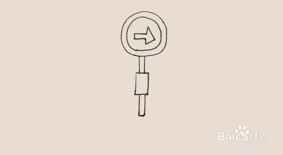 “道路方向牌”怎么画？