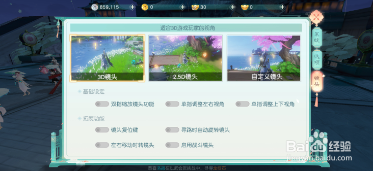 花与剑怎么更换视角