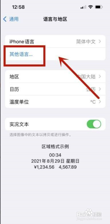 苹果手机怎么改语言