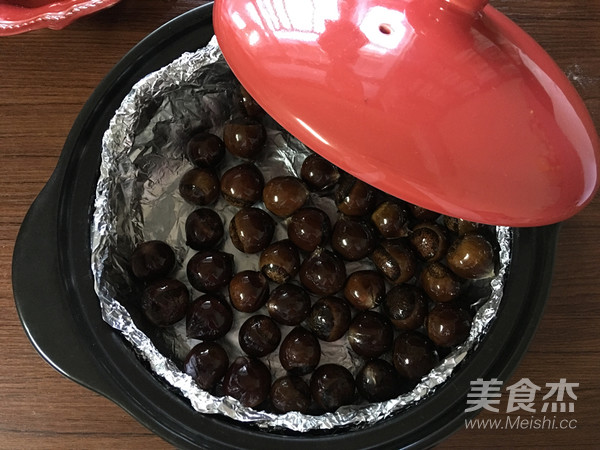 砂锅烤板栗的做法